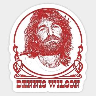 Dennis Wilson // Original Vintage Faded Style Design Sticker